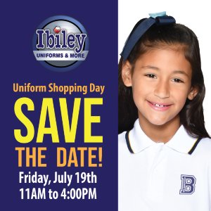  SAVE THE DATE UNIFORM SALE ON CAMPUS 